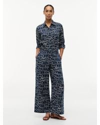 Tommy Hilfiger - Relaxed Wide Leg Pure Linen Trousers - Lyst