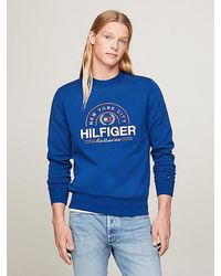 Tommy Hilfiger - Flag Icon Regular Fit Sweatshirt Met Logo - Lyst