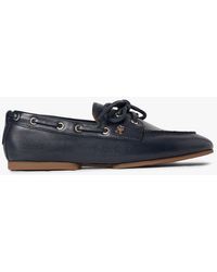 Tommy Hilfiger - Leather Th Monogram Boat Shoes - Lyst