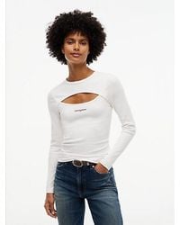 Tommy Hilfiger - Tjw Slim Script Tee Ls - Lyst