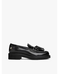 Tommy Hilfiger - Leren Loafer Met Vierkante Neus En Kwastje - Lyst