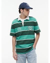 Tommy Hilfiger - Relaxed Fit Rugby Stripe Embroidery Polo Shirt - Lyst