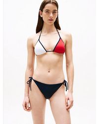 Tommy Hilfiger - Hilfiger Flag Bikinibroekje Met Strikbandjes - Lyst