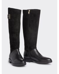 Tommy Hilfiger Essential Hoge Suède Laars - Zwart