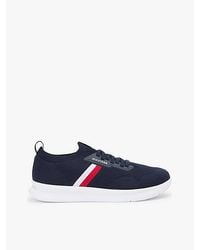 Tommy Hilfiger - Hilfiger Monotype Lichtgewicht Gebreide Sneaker - Lyst