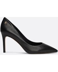 Tommy Hilfiger - Leather Pointed Toe Stiletto Heels - Lyst