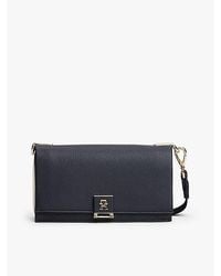 Tommy Hilfiger - Gegranuleerde Crossbodytas Met Th-Monogram - Lyst