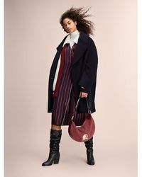 Tommy Hilfiger Hoge Leren Laars Met Blokhak - Zwart