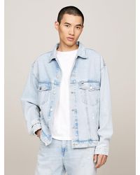 Tommy Hilfiger - Archive Aiden Colour-blocked Oversized Trucker Jacket - Lyst