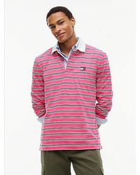 Tommy Hilfiger - Tommy Badge Stripe Relaxed Rugby Shirt - Lyst