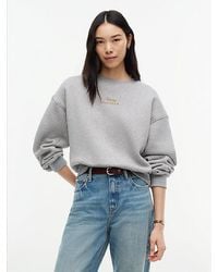 Tommy Hilfiger - Logo Embroidery Relaxed Fleece Jumper - Lyst