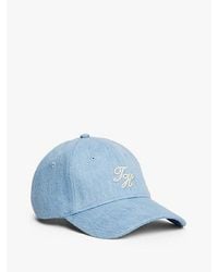 Tommy Hilfiger - Gorra De Béisbol Vaquera Con Logo Bordado - Lyst