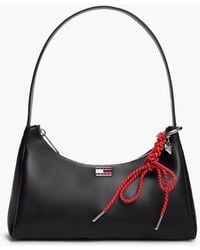 Tommy Hilfiger - Logo Charm Shoulder Bag - Lyst