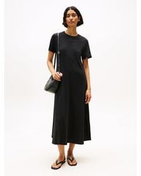 Tommy Hilfiger - Relaxed Midi T-shirt Dress - Lyst