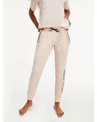 Tommy Hilfiger Loungebroek Van Biologisch Katoen Met Logo - Roze