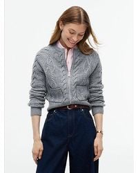 Tommy Hilfiger - Wool Blend Cable Knit Slim Cardigan - Lyst