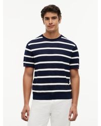 Tommy Hilfiger - New York Label Breton Stripe Knit Relaxed T-shirt - Lyst