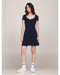 Tommy Hilfiger - Essential Fit And Flare Mini Dress - Lyst