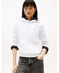 Tommy Hilfiger - Hoodie Mit Flag-Stickerei Und Tunnelzug - Lyst