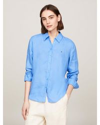 Tommy Hilfiger - Linen Relaxed Fit Shirt - Lyst