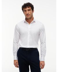 Tommy Hilfiger - New York Label Slim Fit Flex Collar Shirt - Lyst