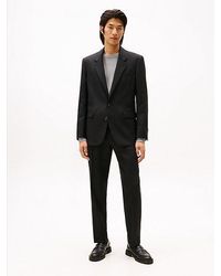Tommy Hilfiger - Pantalón De Algodón Con Textura De Canasta - Lyst