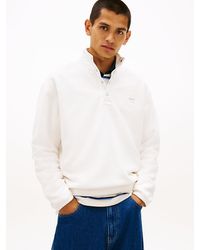 Tommy Hilfiger - Back Logo Relaxed Polar Fleece Sweatshirt - Lyst