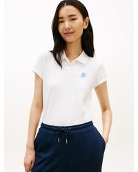 Tommy Hilfiger - 1985 Slim Fit Logo Embroidery Polo Shirt - Lyst