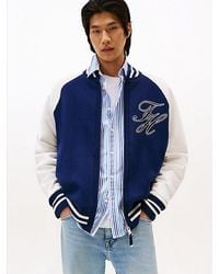 Tommy Hilfiger - Varsity Bomberjack Met Logo Op De Achterkant - Lyst