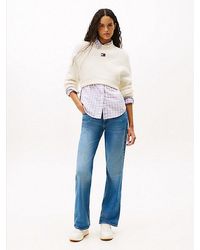 Tommy Hilfiger - Medium Rise Bootcut Jeans Met Fading - Lyst