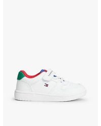 Tommy Hilfiger - Logo Colour Pop Hook And Loop Trainers - Lyst