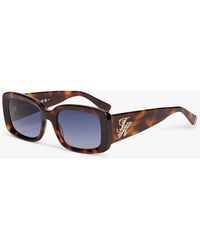 Tommy Hilfiger - Logo Plaque Rectangular Sunglasses - Lyst