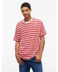 Tommy Hilfiger - Logo Label Stripe Relaxed Jersey T-Shirt - Lyst