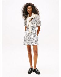 Tommy Hilfiger - Minikleid Aus Krepp - Lyst
