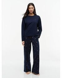 Tommy Hilfiger - Essential Jersey Long Sleeve Pyjama Set - Lyst