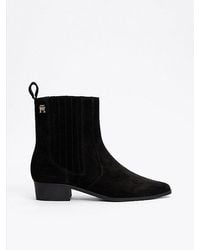 Tommy Hilfiger - Chelsea-Boot Aus Wildleder Im Western-Stil - Lyst