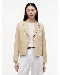 Tommy Hilfiger - Regular Fit Logo Appliqué Blazer - Lyst