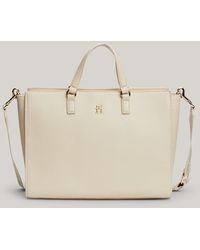 Tommy Hilfiger - Th Monogram Repeat Logo Tote - Lyst