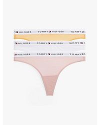 Tommy Hilfiger - Essential Set Van 3 Mesh Strings Met Logo - Lyst