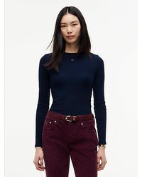Tommy Hilfiger - Flag Embroidery Slim Long Sleeve T-Shirt - Lyst