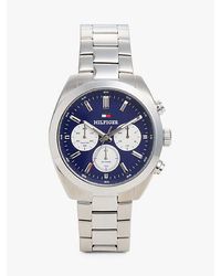 Tommy Hilfiger - Blue Dial Chronograph Chain-link Watch - Lyst