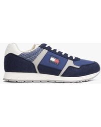 Tommy Hilfiger - Sneakers Con Logo E Mix Di Texture - Lyst