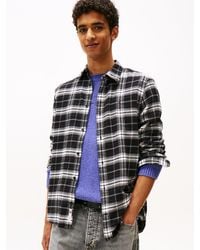 Tommy Hilfiger - Chemise En Flanelle Coupe Standard À Carreaux - Lyst