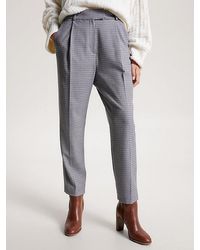 Tommy Hilfiger - Relaxed Fit Tapered Broek Met Ruit - Lyst