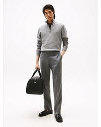 Tommy Hilfiger - Pantalon Van Puur Wollen Twill Met Persvouwen - Lyst