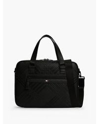 Tommy Hilfiger - Corporate Flag Check Textured Laptop Bag - Lyst