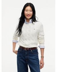 Tommy Hilfiger - Pure Wool Chain Cable Knit Jumper - Lyst