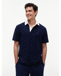Tommy Hilfiger - Classic Fit Flag Jacquard Polo Shirt - Lyst