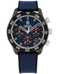 Tommy Hilfiger - Th Monogram Navy Chronograph Watch - Lyst