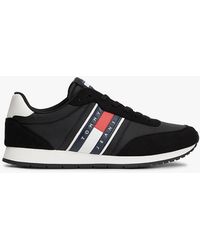 Tommy Hilfiger - Logo Mixed Texture Trainers - Lyst